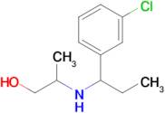 2-((1-(3-Chlorophenyl)propyl)amino)propan-1-ol