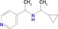 1-Cyclopropyl-N-(1-(pyridin-4-yl)ethyl)ethan-1-amine