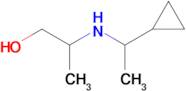 2-((1-Cyclopropylethyl)amino)propan-1-ol