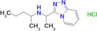 n-(1-([1,2,4]triazolo[4,3-a]pyridin-3-yl)ethyl)pentan-2-amine hydrochloride