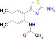 n-(2-(2-Aminothiazol-4-yl)-4,5-dimethylphenyl)acetamide