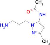 n-(1-(3-Aminopropyl)-3-methyl-1h-pyrazol-5-yl)acetamide