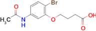 4-(5-Acetamido-2-bromophenoxy)butanoic acid