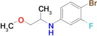 4-Bromo-3-fluoro-N-(1-methoxypropan-2-yl)aniline