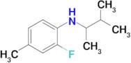 2-Fluoro-4-methyl-N-(3-methylbutan-2-yl)aniline