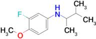 3-Fluoro-4-methoxy-N-(3-methylbutan-2-yl)aniline