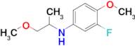 3-Fluoro-4-methoxy-N-(1-methoxypropan-2-yl)aniline