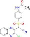 n-(4-(((3-Chloroquinoxalin-2-yl)(cyano)methyl)sulfonyl)phenyl)acetamide