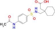 2-(1-(((4-Acetamidophenyl)sulfonamido)methyl)cyclohexyl)acetic acid