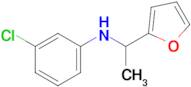 3-Chloro-N-(1-(furan-2-yl)ethyl)aniline