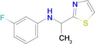 3-Fluoro-N-(1-(thiazol-2-yl)ethyl)aniline