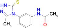 N-[3-(3-methyl-5-sulfanylidene-4,5-dihydro-1H-1,2,4-triazol-4-yl)phenyl]acetamide