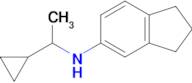 n-(1-Cyclopropylethyl)-2,3-dihydro-1h-inden-5-amine