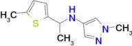 1-Methyl-N-(1-(5-methylthiophen-2-yl)ethyl)-1h-pyrazol-4-amine