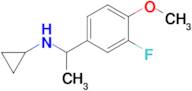 n-(1-(3-Fluoro-4-methoxyphenyl)ethyl)cyclopropanamine