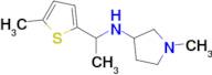 1-Methyl-N-(1-(5-methylthiophen-2-yl)ethyl)pyrrolidin-3-amine