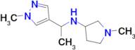 1-Methyl-N-(1-(1-methyl-1h-pyrazol-4-yl)ethyl)pyrrolidin-3-amine