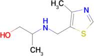 2-(((4-Methylthiazol-5-yl)methyl)amino)propan-1-ol