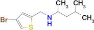 n-((4-Bromothiophen-2-yl)methyl)-4-methylpentan-2-amine