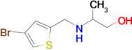 2-(((4-Bromothiophen-2-yl)methyl)amino)propan-1-ol