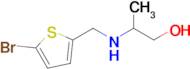 2-(((5-Bromothiophen-2-yl)methyl)amino)propan-1-ol