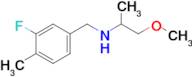 n-(3-Fluoro-4-methylbenzyl)-1-methoxypropan-2-amine