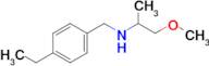 n-(4-Ethylbenzyl)-1-methoxypropan-2-amine