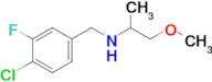 n-(4-Chloro-3-fluorobenzyl)-1-methoxypropan-2-amine