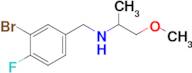 n-(3-Bromo-4-fluorobenzyl)-1-methoxypropan-2-amine