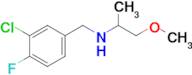 n-(3-Chloro-4-fluorobenzyl)-1-methoxypropan-2-amine