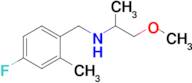 n-(4-Fluoro-2-methylbenzyl)-1-methoxypropan-2-amine