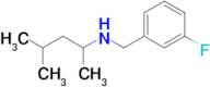 n-(3-Fluorobenzyl)-4-methylpentan-2-amine