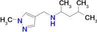 4-Methyl-N-((1-methyl-1h-pyrazol-4-yl)methyl)pentan-2-amine