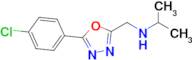 n-((5-(4-Chlorophenyl)-1,3,4-oxadiazol-2-yl)methyl)propan-2-amine