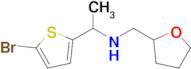 1-(5-Bromothiophen-2-yl)-N-((tetrahydrofuran-2-yl)methyl)ethan-1-amine