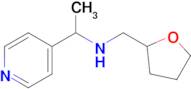 1-(Pyridin-4-yl)-N-((tetrahydrofuran-2-yl)methyl)ethan-1-amine