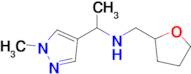 1-(1-Methyl-1h-pyrazol-4-yl)-N-((tetrahydrofuran-2-yl)methyl)ethan-1-amine