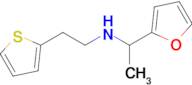 1-(Furan-2-yl)-N-(2-(thiophen-2-yl)ethyl)ethan-1-amine