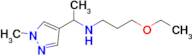 3-Ethoxy-N-(1-(1-methyl-1h-pyrazol-4-yl)ethyl)propan-1-amine