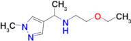 2-Ethoxy-N-(1-(1-methyl-1h-pyrazol-4-yl)ethyl)ethan-1-amine