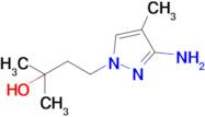 4-(3-Amino-4-methyl-1h-pyrazol-1-yl)-2-methylbutan-2-ol