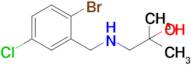 1-((2-Bromo-5-chlorobenzyl)amino)-2-methylpropan-2-ol