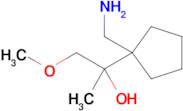 2-(1-(Aminomethyl)cyclopentyl)-1-methoxypropan-2-ol