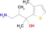 4-Amino-3-methyl-2-(3-methylthiophen-2-yl)butan-2-ol