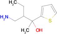 3-(Aminomethyl)-2-(thiophen-2-yl)pentan-2-ol