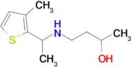 4-((1-(3-Methylthiophen-2-yl)ethyl)amino)butan-2-ol