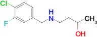 4-((4-Chloro-3-fluorobenzyl)amino)butan-2-ol