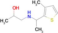 1-((1-(3-Methylthiophen-2-yl)ethyl)amino)propan-2-ol