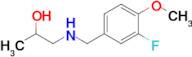 1-((3-Fluoro-4-methoxybenzyl)amino)propan-2-ol