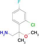 2-(2-Chloro-4-fluorophenyl)-2-methoxypropan-1-amine